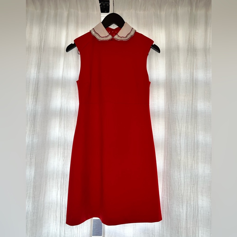 Maje Detachable Collar Dress